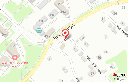 Шиномонтажная мастерская в Полоцком переулке на карте