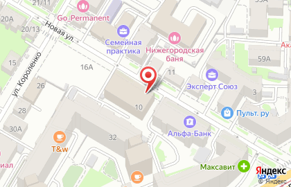 Институт Единых Социальных Программ в Нижегородском районе на карте