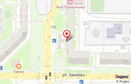 Иверия на улице Закиева на карте