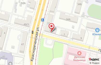 Магазин электромонтажа и электротехнической продукции 220 в на Краснореченской улице на карте