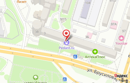 Сервисный центр Pedant.ru на улице Брусилова, 3 на карте