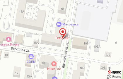 Салон красоты Шоколад на Вознесенской улице на карте