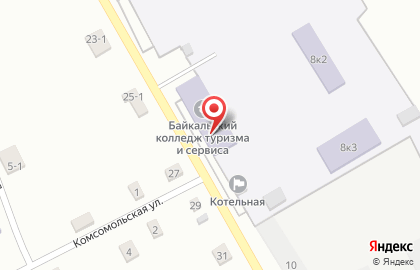 Байкальский колледж туризма и сервиса в Улан-Удэ на карте