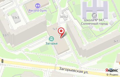 Магазин одежды на Загорьевской, 1 на карте