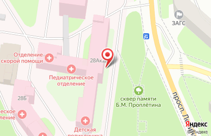 Апатитско-Кировская центральная городская больница на проспекте Ленина на карте