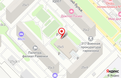 Жилищник района Раменки на карте
