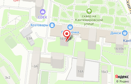 Барбершоп-парикмахерская Супермен на метро Кантемировская на карте