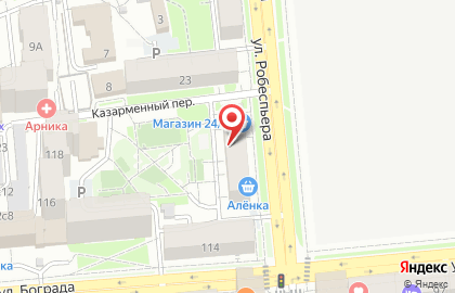 Фирменный магазин Уярский мясокомбинат в Железнодорожном районе на карте