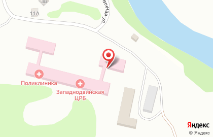 Западнодвинская центральная районная больница на карте