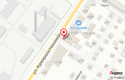Служба доставки ДПД на улице Адмирала Нахимова на карте