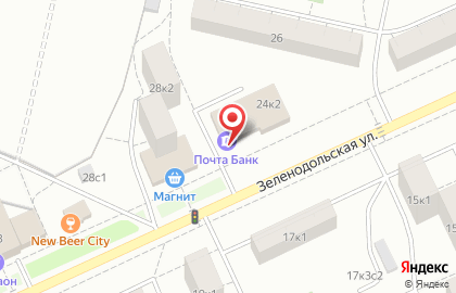 Почта Банк в Москве на карте