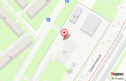 Тэк Спб, Восточный Филиал, эу # 16 на Гранитной улице на карте