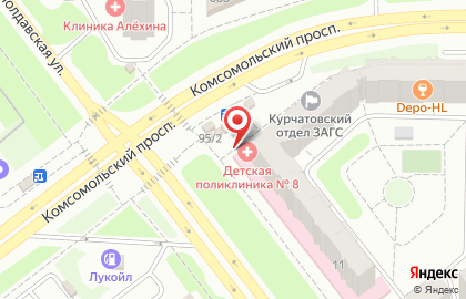 Кондитерский магазин Печенька на Комсомольском проспекте на карте