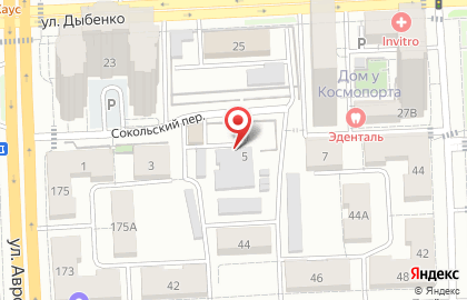 Шиномонтажная мастерская в Сокольском переулке на карте