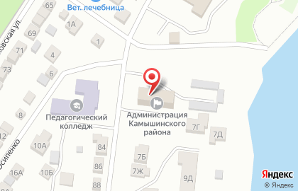 Дума городского округа Камышин на карте