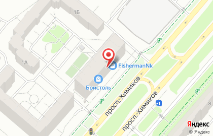 Магазин у дома Бристоль на улице Химиков, 1 в Нижнекамске на карте