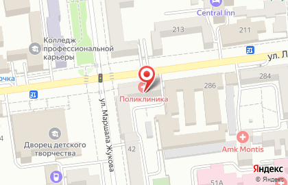 Больница Центральная на улице Ленина на карте
