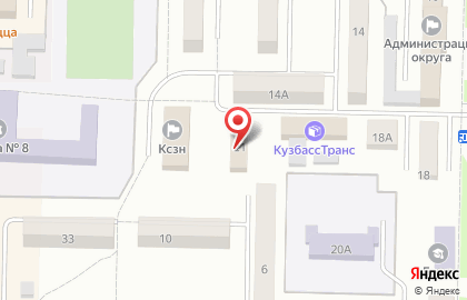 Военный Комиссариат городов Белово и Гурьевск, Беловского района Кемеровской области на карте