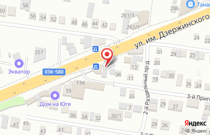 Автоцентр Автореал на улице имени Дзержинского на карте