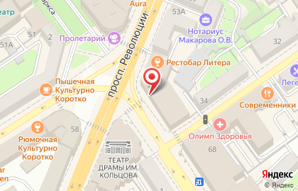Рубин на Театральной улице на карте