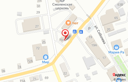 Продуктовый магазин Центральный на Заводской улице на карте