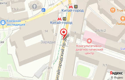 Арка в Китайгородском проезде на карте