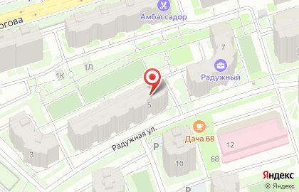 Пекарня Хлебные Истории на Радужной улице на карте