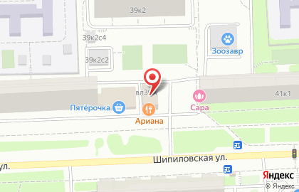 Ресторан Ариана на Шипиловской улице на карте