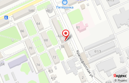 Участковый пункт полиции Участок №56, №58 на ​Краснофлотской, 62А на карте