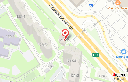 Таврический Банк на улице Савушкина на карте