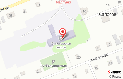 Сапоговская средняя общеобразовательная школа на карте