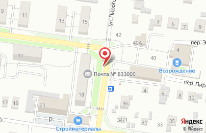Октябрь на улице Пирогова на карте