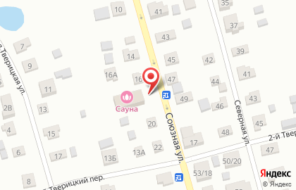 Сауна На Союзной в Заволжском районе на карте