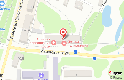 Детская поликлиника в Иваново на карте