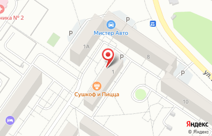 Киоск по продаже фруктов и овощей, Октябрьский район на улице Авиаторов на карте