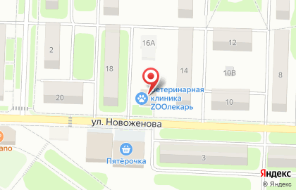 Ветеринарная клиника ZOOлекарь в Тейково на карте