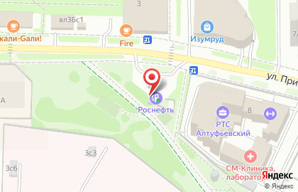 Технический центр Роснефть на метро Бибирево на карте