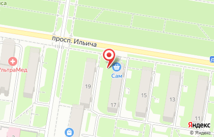 Сам на проспекте Ильича на карте