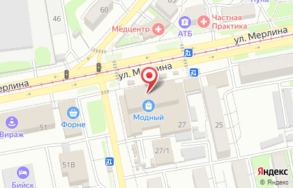 Салон рукоделия на улице Петра Мерлина на карте