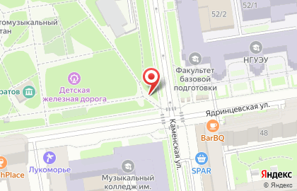 Сеть киосков быстрого обслуживания Подорожник на Ядринцевской улице на карте