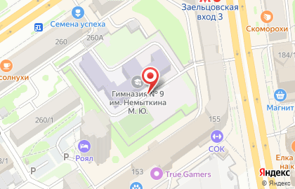 Школа развития интеллекта Формула АйКью в Заельцовском районе на карте