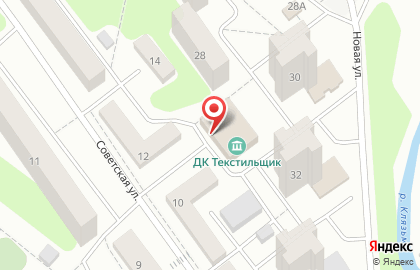 Дом культуры Текстильщик на Советской улице на карте