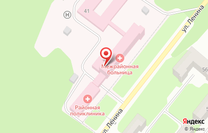 Пушкиногорская межрайонная больница на улице Ленина на карте