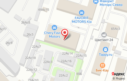 Автоцентр FAVORIT MOTORS на Коптевской улице, 69а стр 2 на карте