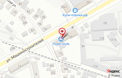 Компания Мир аккумуляторов на улице Машиностроителей на карте