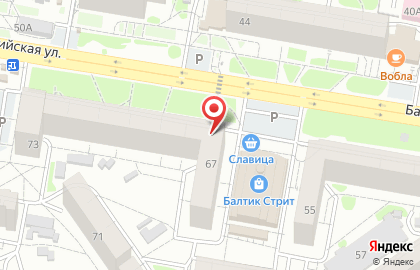 Совкомбанк на Балтийской улице, 67 на карте