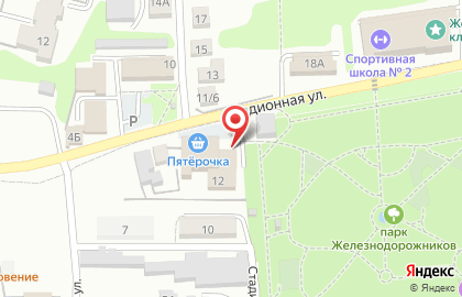 Фирменный магазин Чешский лев на Стадионной улице на карте
