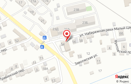 Продовольственный магазин в Астрахани на карте
