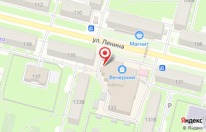 Киоск по продаже фруктов и овощей на улице Ленина на карте