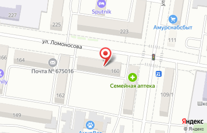 Банкомат Дальневосточный банк Сбербанка России на улице Ломоносова на карте
